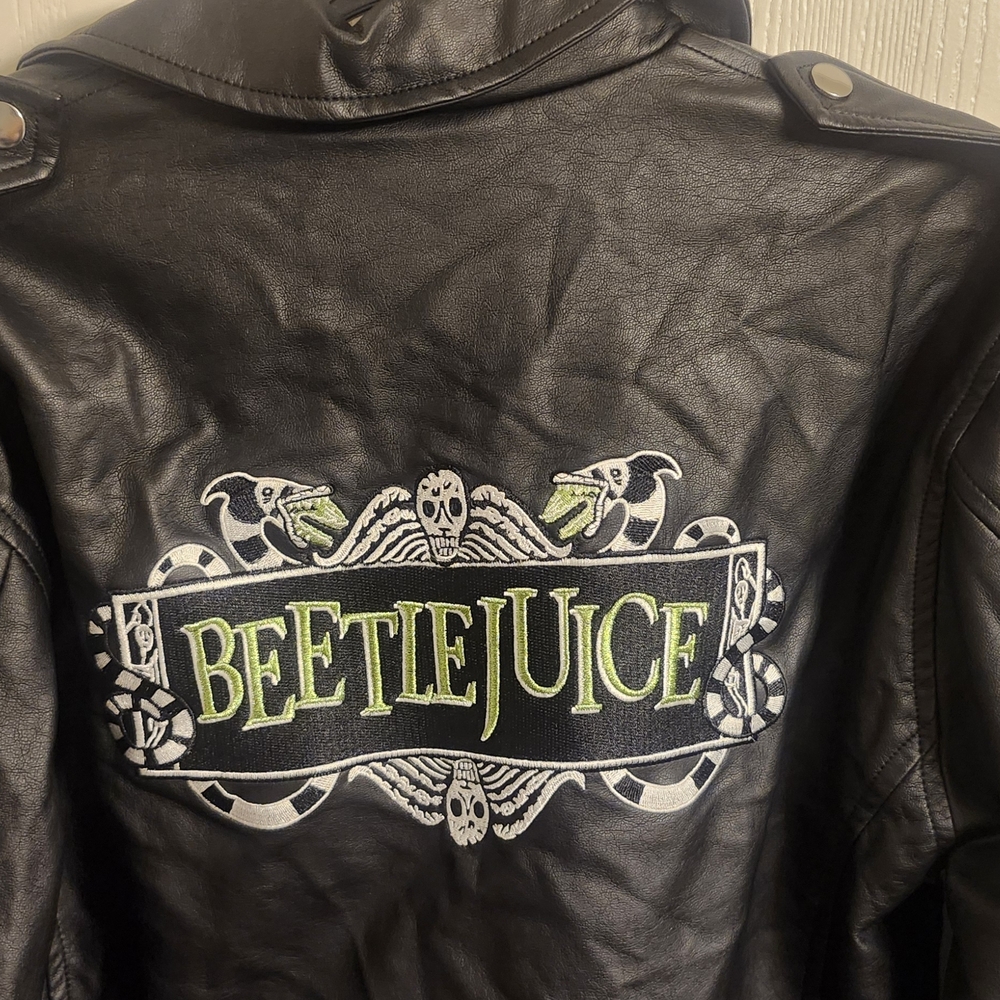 Forever 21 Black Beetlejuice Leather Jacket